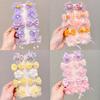 10 Pcs/1 Sets Kids Cute Colorful Bow Hair Accessories for Girls Toddlers Flowers Modeling Princess Hair Clips Hairpin Headdress