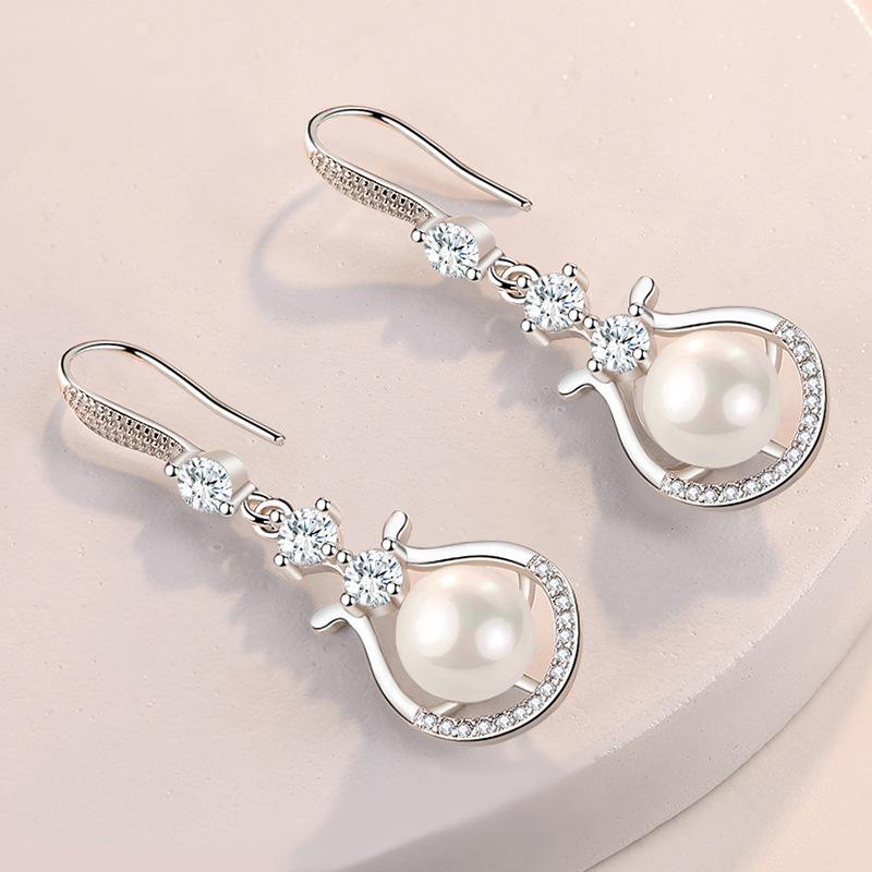 Lindon Copper Alloy Zircon Earrings Drop Earrings For Women Wedding Party Gifts