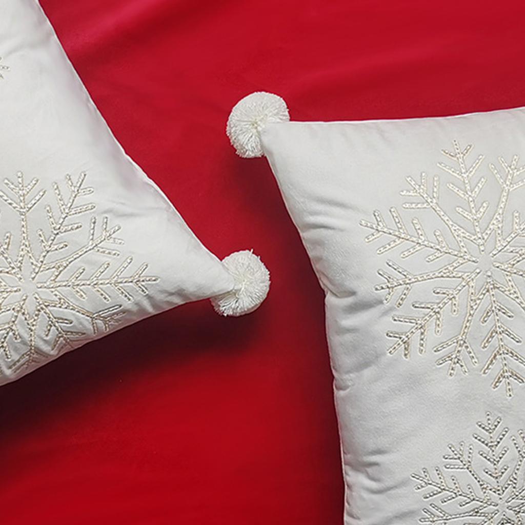 Christmas Decorative Pillow Cover 45x45cm Throw Pillowcase Christmas Decorations Home Cushion Cover for Sofa Bedroom