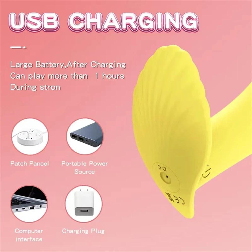 Wireless Remote Wearable Dildo Vibrator G-spot Clitoral Stimulator Butterfly Vibrating Panties Erotic Toys Adult Toys Female Orgasm Masturbator