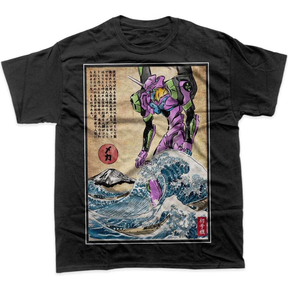 

2026 Neon Genesis Evangelion Graphic T-Shirt EVA-02 Men s Parent-child Fashion Oversize Street Casual Y2K Streetwear Clothing... S разноцветный