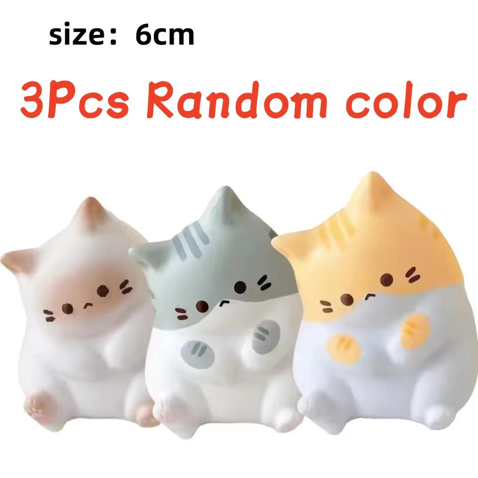

Adorable Cartoon Cat Squeeze Toy Soft PU Slow Rebound Fidget Sensory Toy Stress Relief Office Relax Holiday Gift for Adults Kids