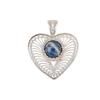 Sodalite Gemstone 925 Sterling Silver Jewelry Handcrafted Pendant 1.4" For Women CP-15-27