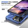 For iPhone 16 Pro Magnetic Case TPU+PC Ring Kickstand Anti-Drop Phone Cover