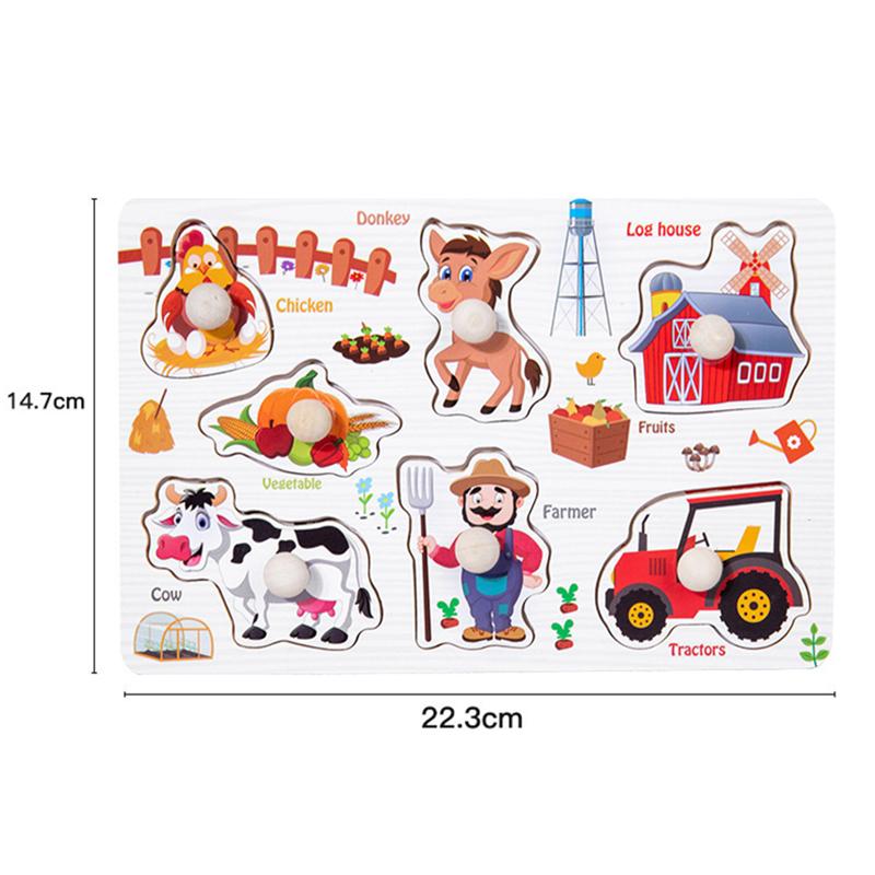Montessori Holz 3D Puzzle für Kleinkinder Alphabet Form Zahlen Puzzle Brett für Kinder 1 2 3 Jahre Alte Jungen Mädchen Lernspielzeug