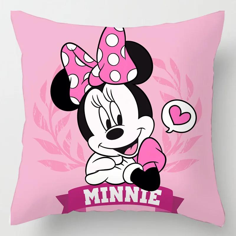 Disney Pillowcase Mickey Minnie Mouse Pillow Case \ Toys Home Decoration Gift 45x45cm
