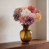 6 Stück Künstliche Dahlienblumen 11" Falsches Seiden-Dahlien-Bouquet mit Stiel für Hochzeitsbouquets Zuhause Büro Tischmittelstück Blumengestecke