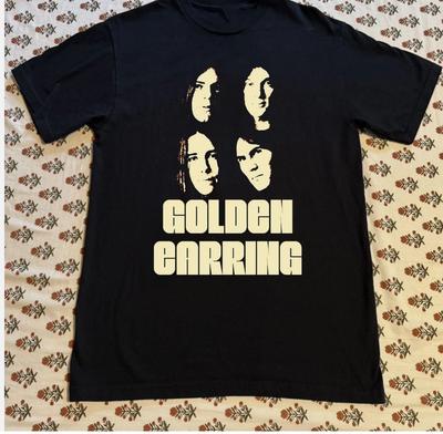 NIEUW Gouden Oorbel Band Korte Mouw Cadeau Voor Fan S tot 5XL T-shirt