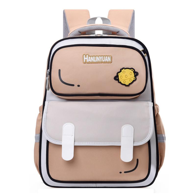 Large Capacity Casual School Backpack For Kids With Fun Cartoon Patterns