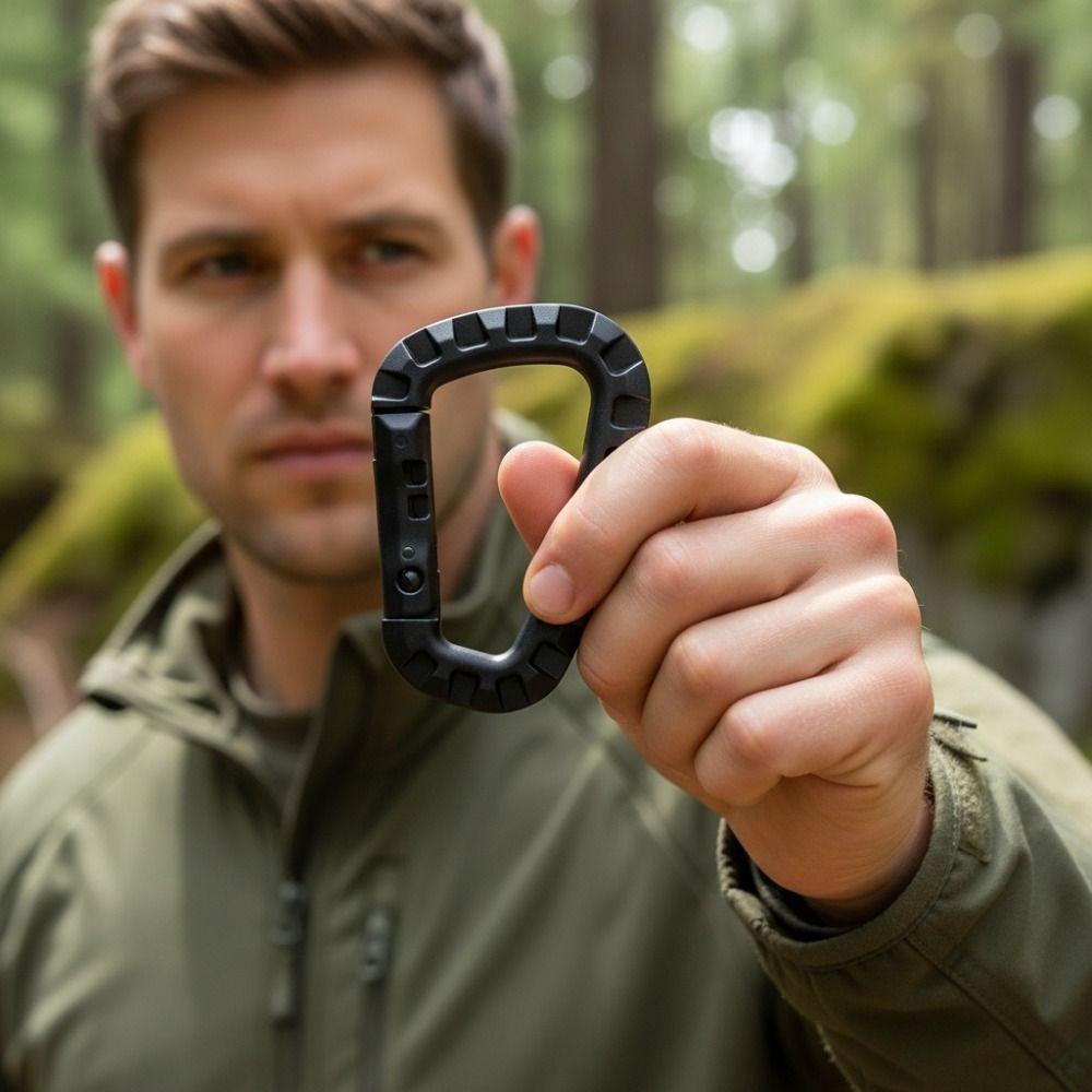 16 Sztuk Wytrzymałe Klamry Kształtu D Mini Kółka D Wytrzymały Karabińczyk Outdoor