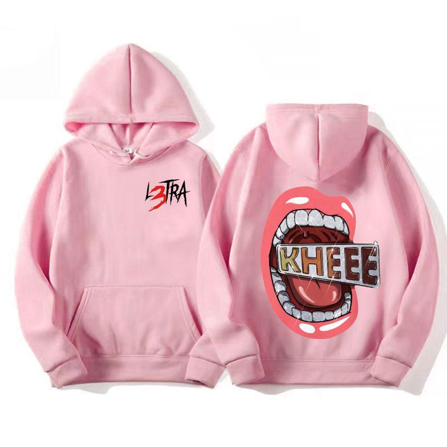 Zpěvák Luar L's hudební album L3TRA potištěná mikina s kapucí Pánská vysoce kvalitní módní a retro mikina Ležérní mikina s kapucí