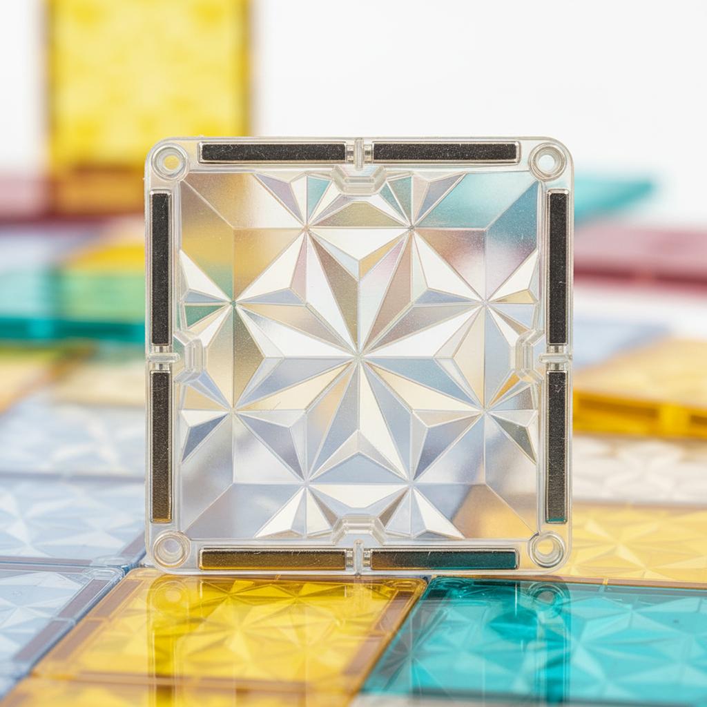 60 Pieces 3D Magnetic Construction Blocks Educational Puzzle