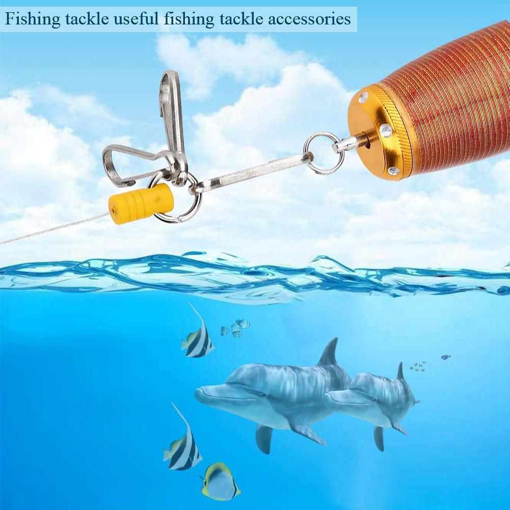 Lightweight Fishing Reel Keychain with Retractable Steel Wire Rope, sy to Use for Fishing