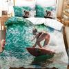 3Dsurf On The Sea Bedding Sets Duvet Cover Set With Pillowcase Twin Full Queen King Bedclothes Duvet Cover