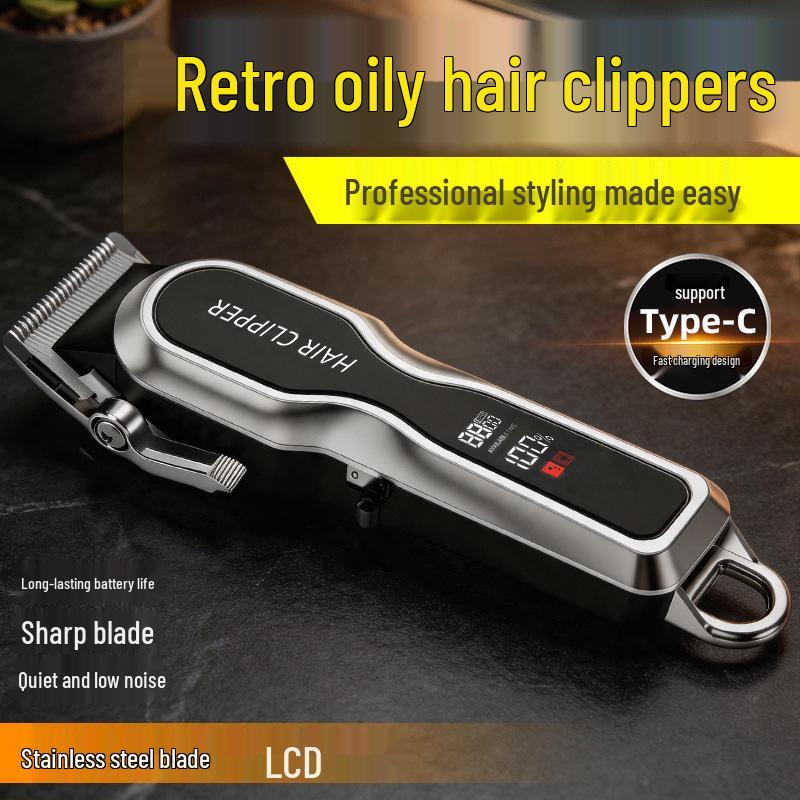 All-Metal Professional Electric Hair Clipper & Trimmer Set