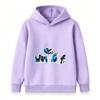 Kids Boys Girls Pullover Hoodie, Cool New Water Graffiti Letter Print Casual Long Sleeve Hooded Sweatshirt for Daily Wear