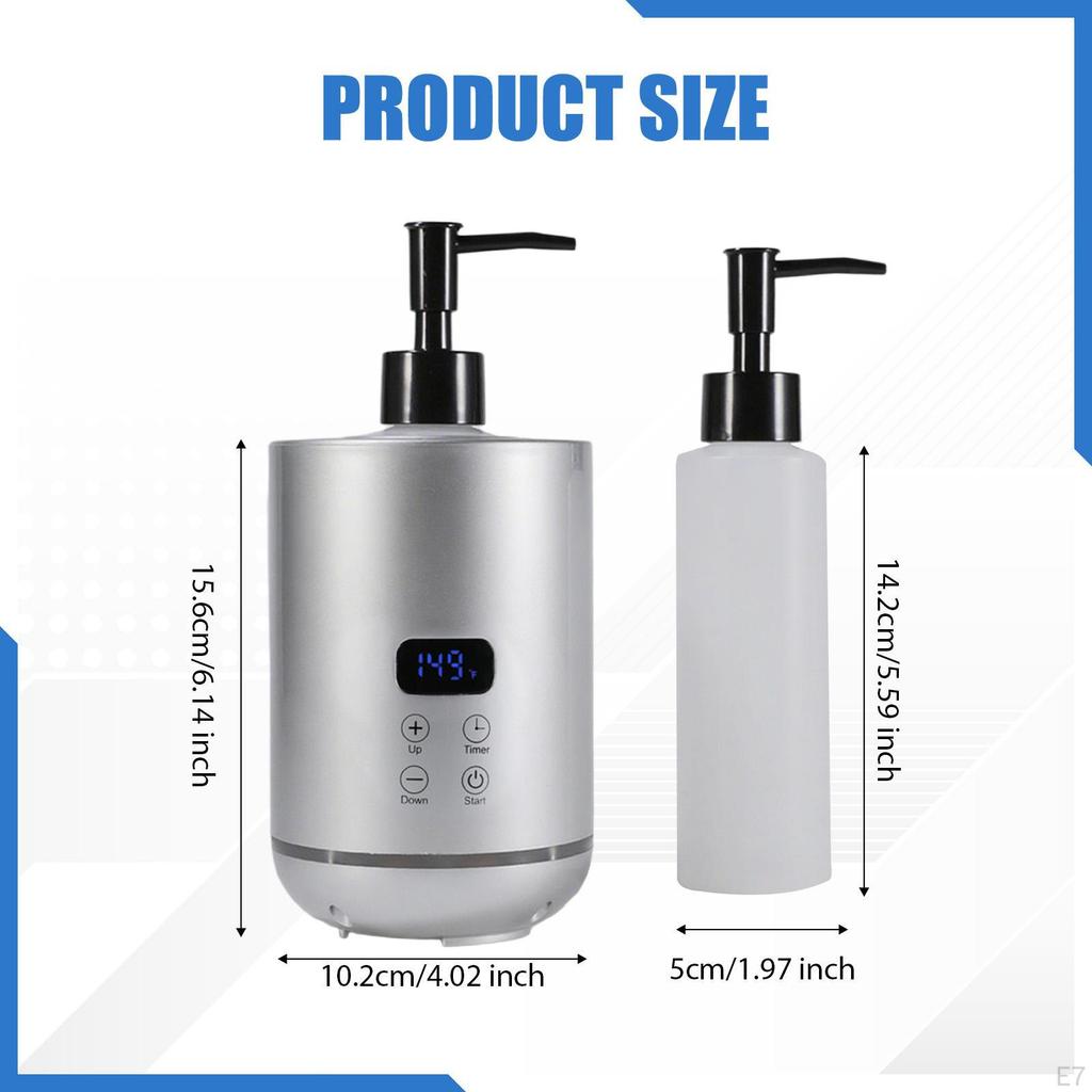 Podgrzewacz do olejku do masażu Salon Wielofunkcyjny SPA z Dozownikiem Butelkowym Czarny