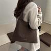 Street Style Large Bucket Bag For Women With Magnetic Closure And Polyester Lining