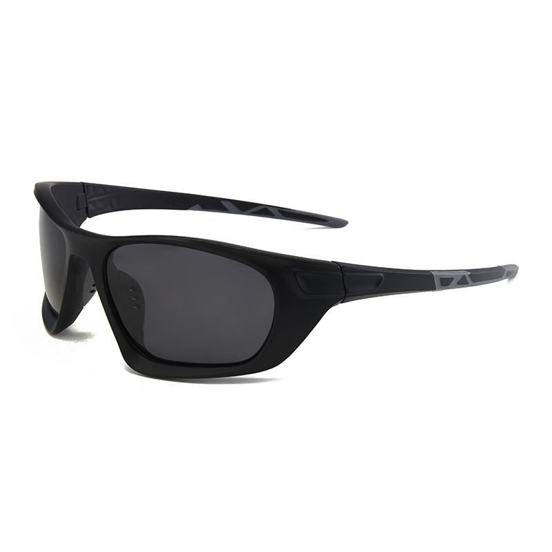Unisex Polarized Camouflage Sports Sunglasses - Square Frame, Ideal for Cycling, Outdoor Fishing, and Trendy Wear