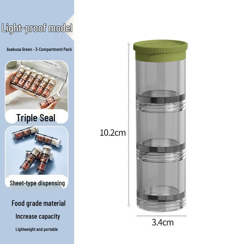 

21-Compartment Weekly Pill Organizer: Portable 7-Day Medicine Storage Box