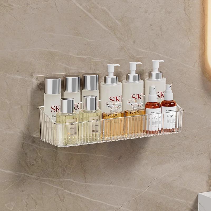 Bathroom Non-punching Wall-mounted Cosmetics Storage Rack