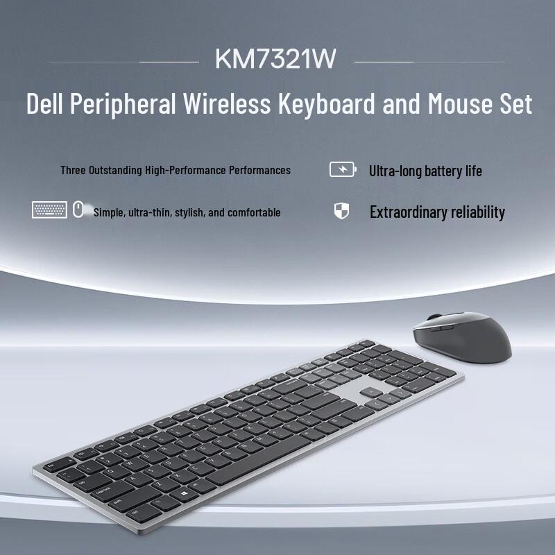 Dell KM7321 Multi-Device Wireless Keyboard and Mouse Combo