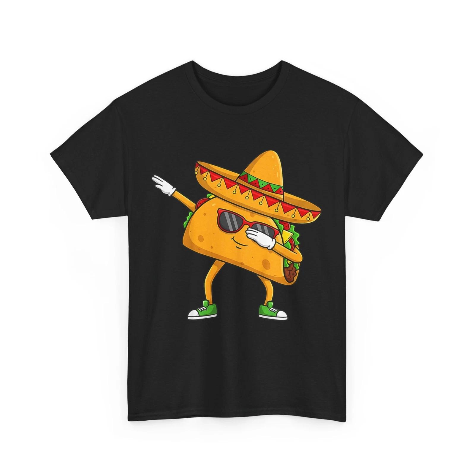 Kids Dabbing Taco Cinco de Mayo Funny Mexican Food Dab Boys Kids T-Shirt S