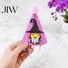 Cute Pet Party Hat Halloween Pointed Hat, Ghost Witch Pumpkin Cat Pom-pom Costume for Cats And Small Dogs Holiday Accessory Photo