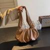 Early Spring New Commuter Armpit Bag Women's New Versatile Retro Fashion Pleated Shoulder Bag Niche Women's Bag
