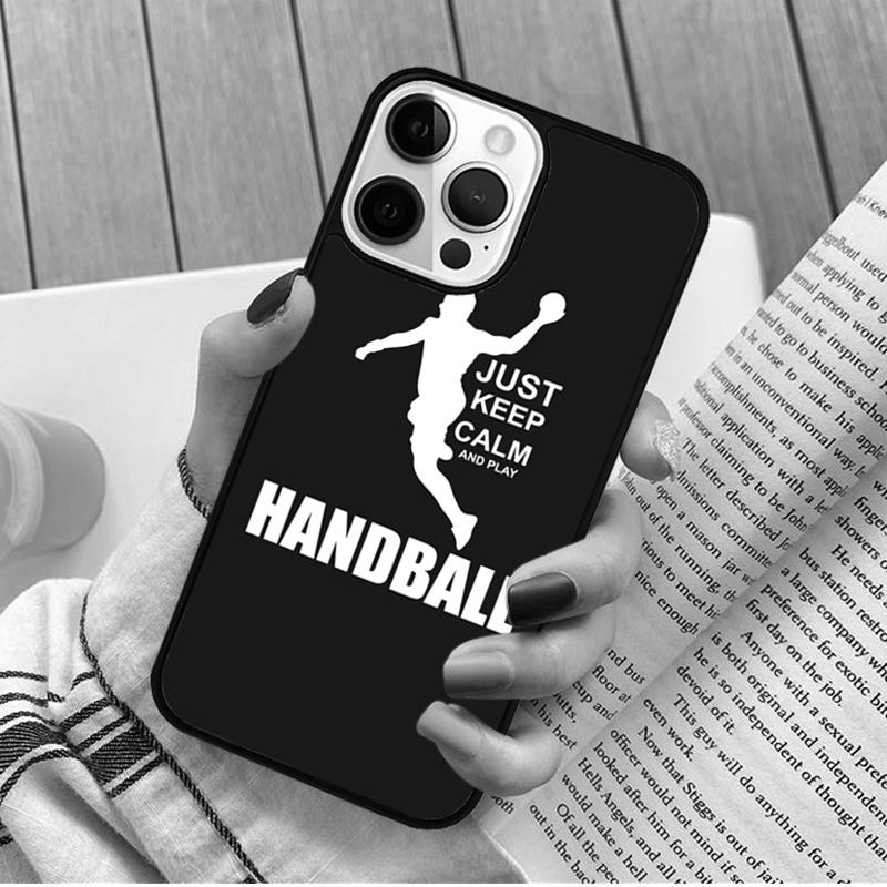 Eat Sleep Play Handball Quotes Phone Case For iPhone 17 Air 16 15 14 11 12 13 Pro MAX Plus Cover Shell Coque