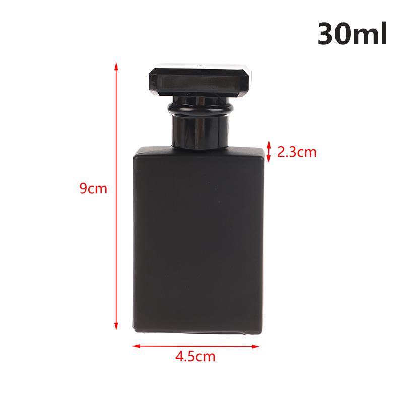 

30/50 мл яркий черный флакон для духов стеклянный пустой флакон высококачественный портативный спрей для макияжа бутылка для воды спрей 30ml