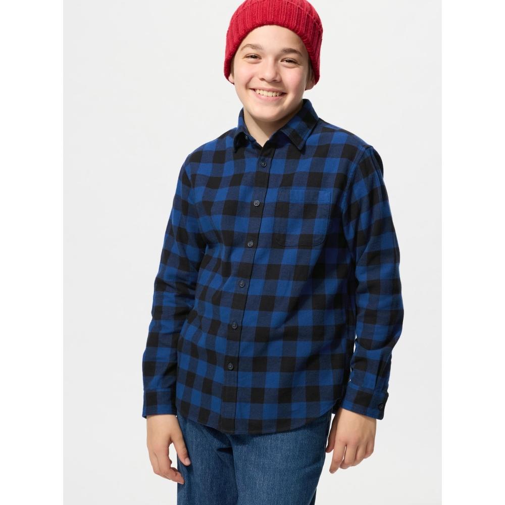 Uniqlo Kids Flannel Check Shirt  Long Sleeve  B