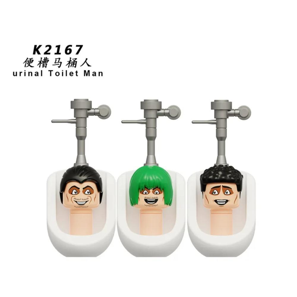 Skibidi Toilet MOC Abstract Robot Building Blocks Compatible With LEGO Monitor TV Man Delicate Figures Mini Model Bricks Toys