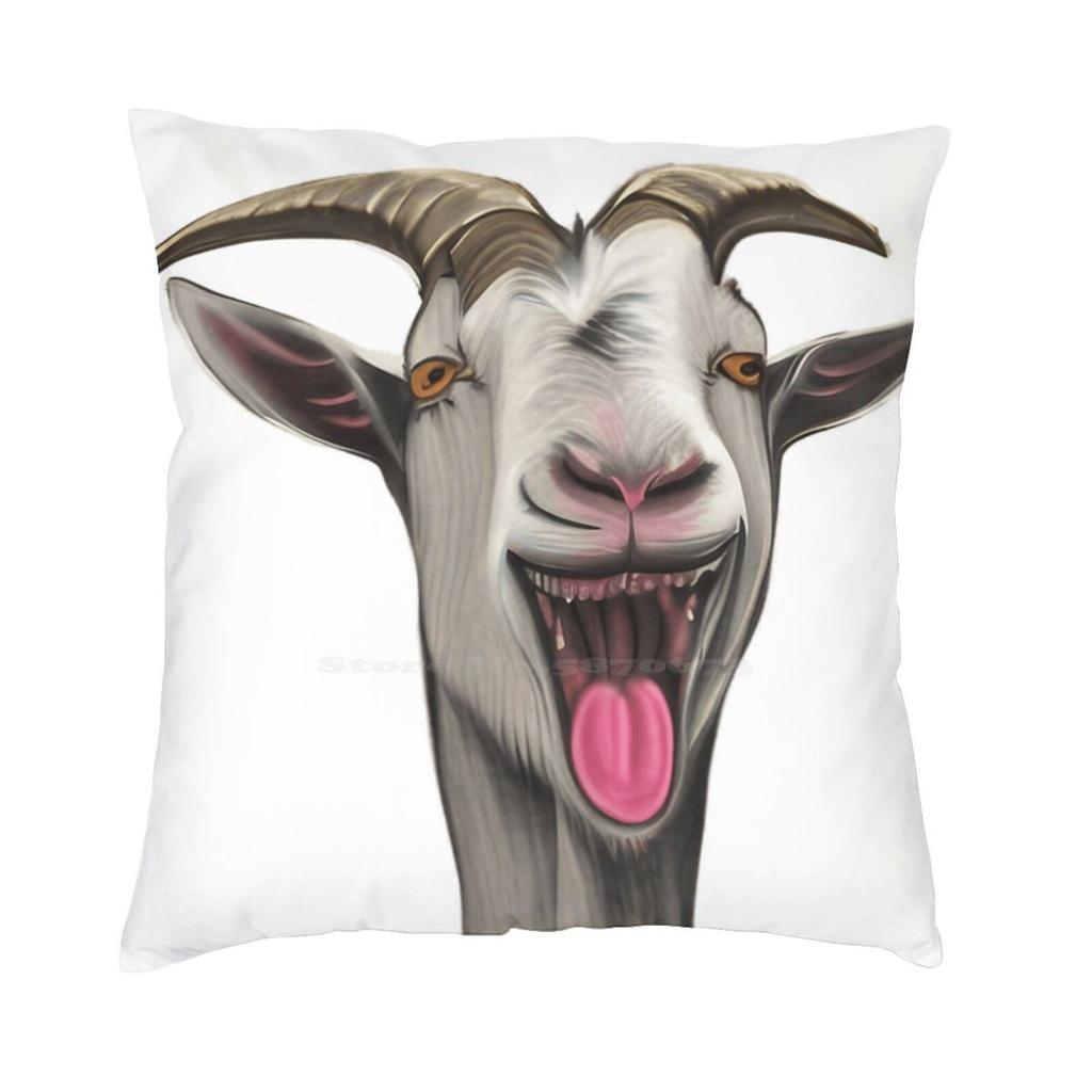 Goat Simulator Classic Soft Comfortable Pillowcase Goatsimulator Goat Simulator Simulate Games Headshot Big Tongue Tending