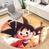 1pc Goku, Saiyan Office Round Area Rug, Indoor Mat Suitable For Office,Bedroom Living Room Home Decor, Room Deco A0928197