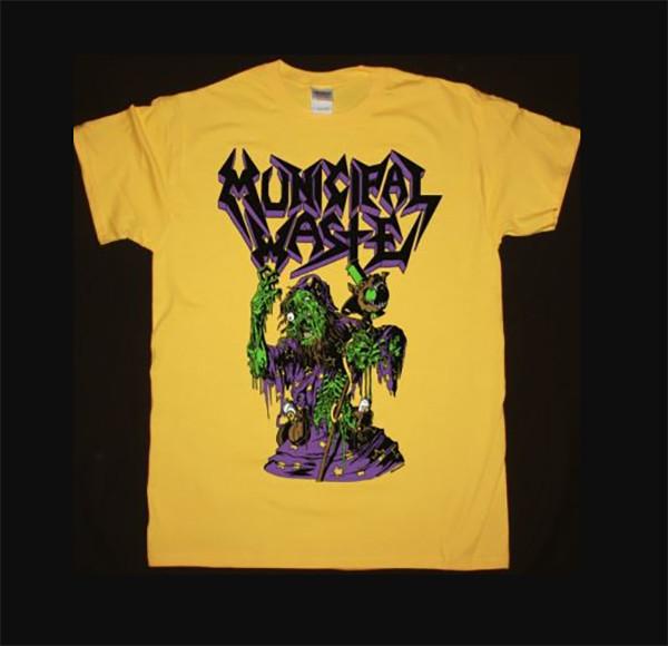 Municipal Waste Sadistic Magician Thrash Onslaught New Yellow Graphic Edition Unisex T-Shirt S