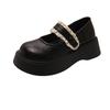 Yagley Japanese Lace Mary Jane Spring New Versatile British Style Small Leather Shoes Platform Heightening Loafers