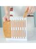 1pc Adjustable Bread Slicer Guide, Plastic Bread Cutter Slicer For Homemade Bread, Foldable Kitchen Baking Tool