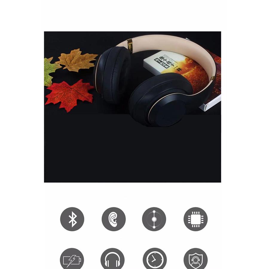 1x Newest Head Mounted Wireless Bluetooth Headphones Noise Cancelling Sport 10dB