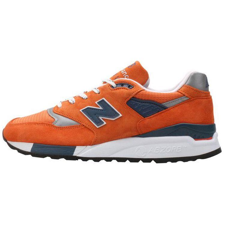 

New Balance 998 Made in USA Connoisseur Summer Pack — оранжевые мужские кроссовки темно-синие M998CTL