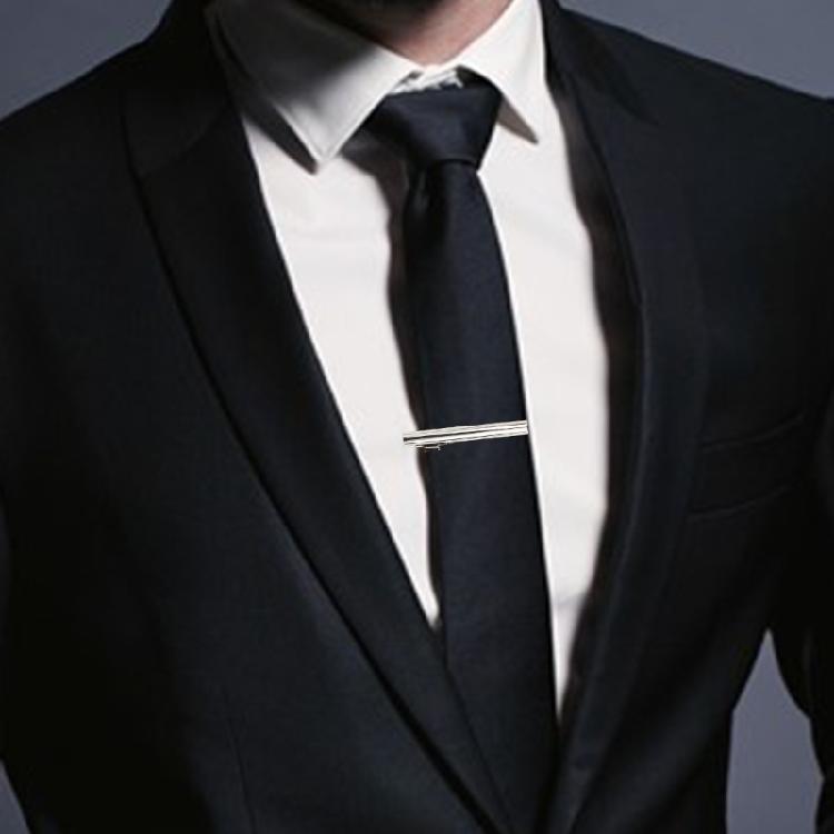 4PCS Men Neck Tie Clip for Formal Occasion Business Conference Giftbox Tie Clip