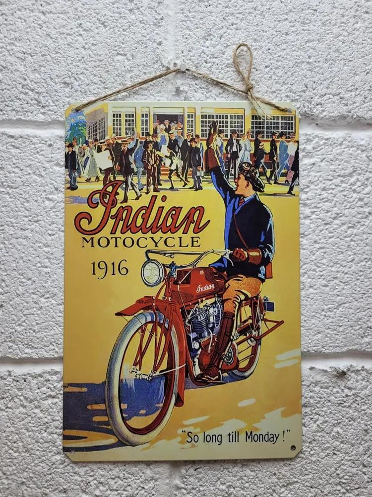 Metal Tin Sign Harley Davidson Motorcycle Poster Retro Wall Art Home Decor