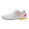 Mizuno Wave Fang 2 White Pink Bolt Neon Unisex Sneakers High-Vis-Pink Bolt-2-Neon 71GA231322