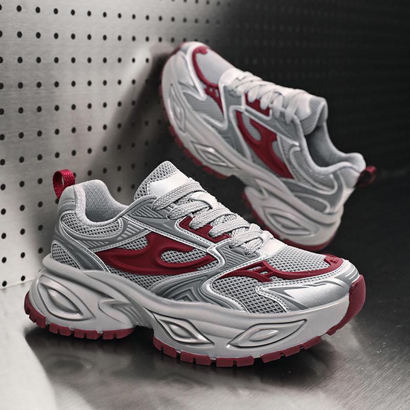 Platform casual versatile lace-up student sneakers men's and women's couple shoes New retro dad shoes