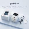 Jinchen Thermodrucker für Etiketten & Versandaufkleber CN-Stecker (Adapter enthalten)