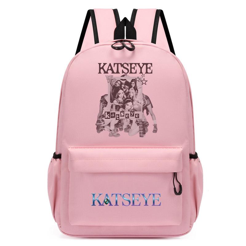 KATSEYE Korean Style Printed Kindergarten School Backpack for Kids Toddler Bookbag Lightweight Water-Resistant 60123-9