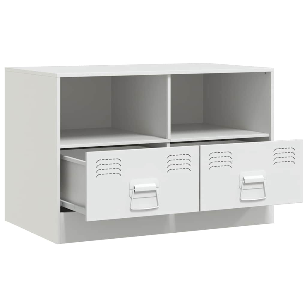 TV Cabinets 2 pcs White 67 x 39 x 44 cm Steel