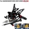 Arashi Motorcycle accessories footrest footpeg pedal foot peg Rearset Rear Set foot rest For SUZUKI GSXR1000 GSXR 1000 2007-2008