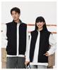 Women's 2024 Heavyweight 380g Stand-up Collar Zipper Vest - Solid Color Sleeveless Casual Sports Hoodie