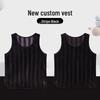 Children's Striped Football & Basketball Team Vest with Number Printing